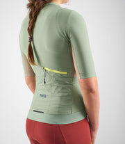 PEdALED Odyssey Women's Jersey Olive Green