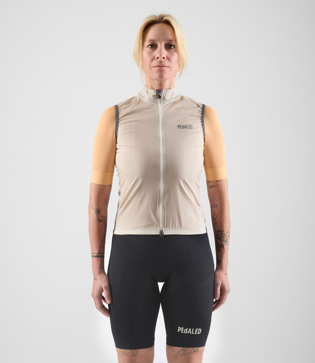 PEdALED Element Women's Airtastic™ Windproof Vest Beige