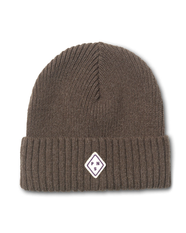 PNS Off-Race Patch Beanie Ash Brown - Maats Cycling Culture