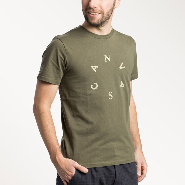 Canvas Casual T-shirt Moss