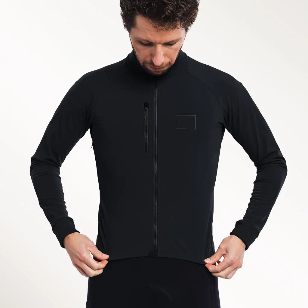 Canvas Winter Jacket 2.0 Black - Maats Cycling Culture