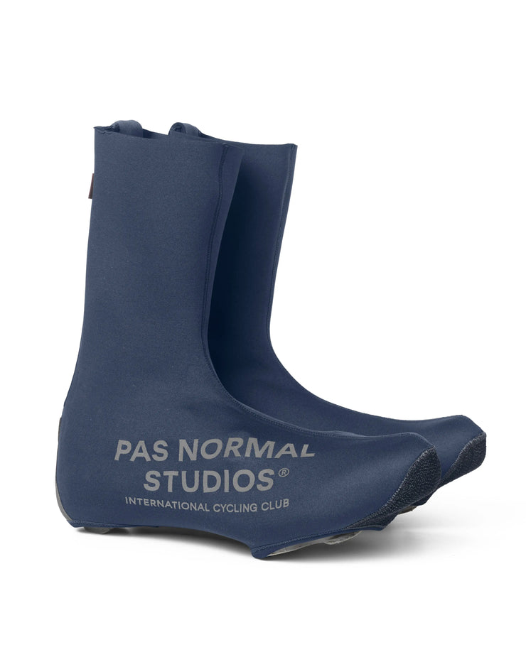 PNS Logo Heavy Overshoes Navy - Maats Cycling Culture