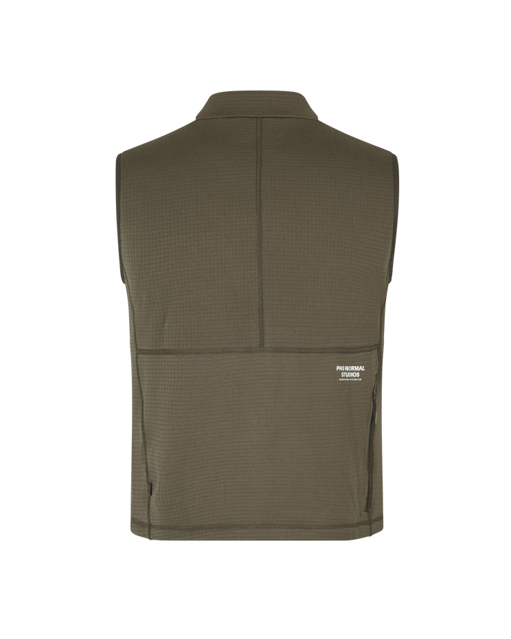 PNS Escapism Performance Fleece Gilet Dark Stone Pas Normal Studios