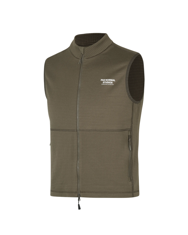 PNS Escapism Performance Fleece Gilet Dark Stone Pas Normal Studios